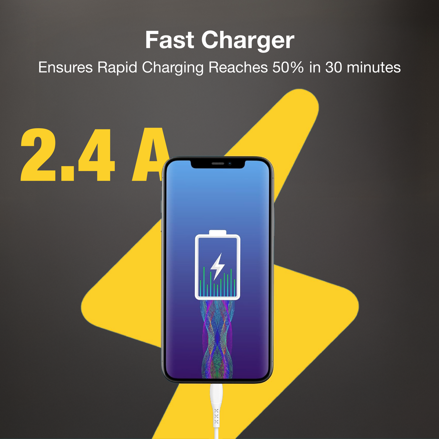 Digimate Quick Dual Port Charge 15W Wall Charger With Type C Cable (White-DG-ADP-1002)