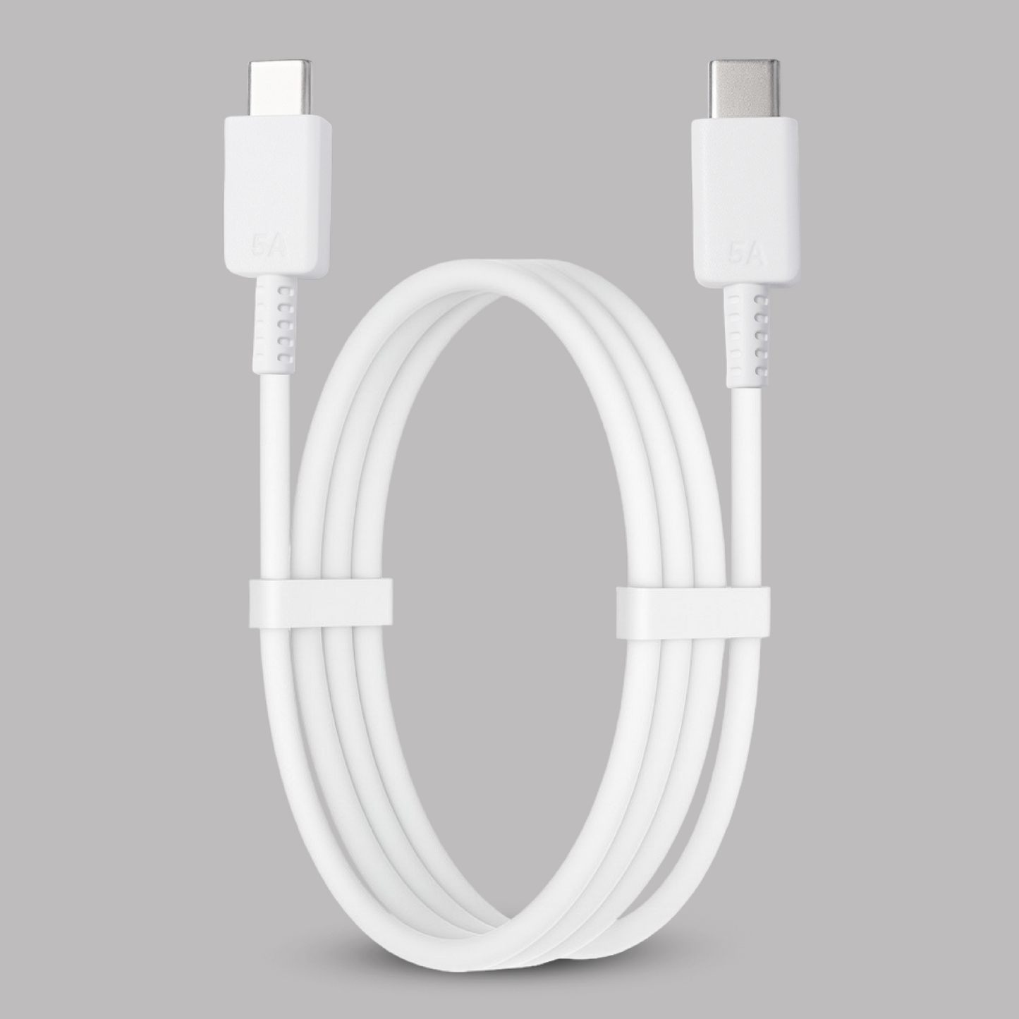 Digimate Bindaas 5A High-Speed Fast Charging Type C to Type C Cable (DG-DC-CC-2003, White)