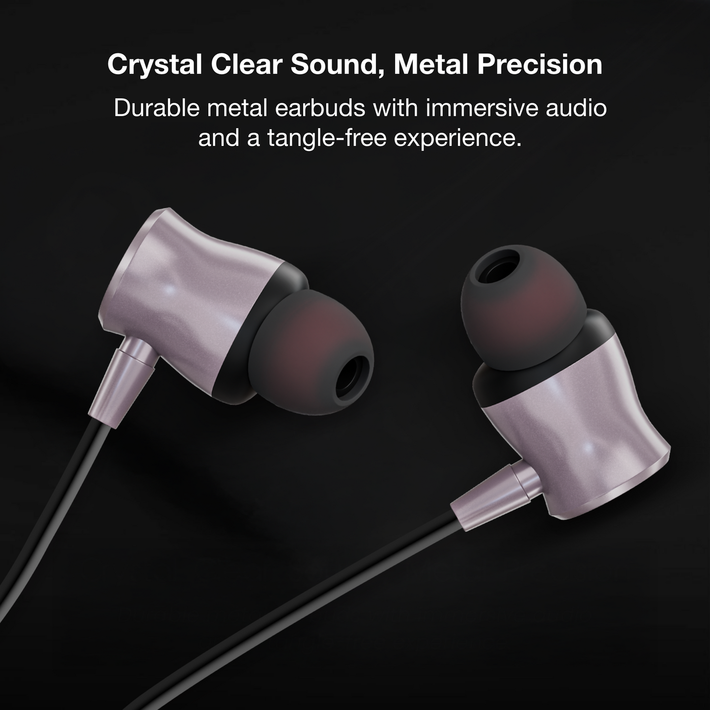Digimate Drumbeat Hands-Free C-Type Earphones with Built-in Mic, Bass Boosted, Tangle-Free Cable & Call Control (DG-HF-1003)