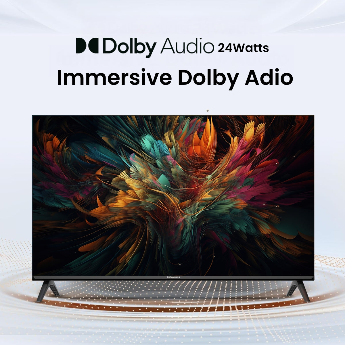 Digimate 32 inches HD Ready Smart Google TV 2025 Edition with Dolby Audio (DG-LED-3203, Black) 2 Year Warranty