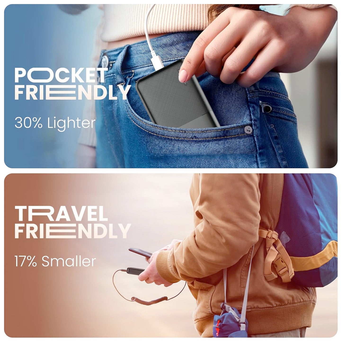 Digimate 20000mAh Power Bank, 10W Dual USB Fast Charging Quick Charge (DGPB-2002, Black)