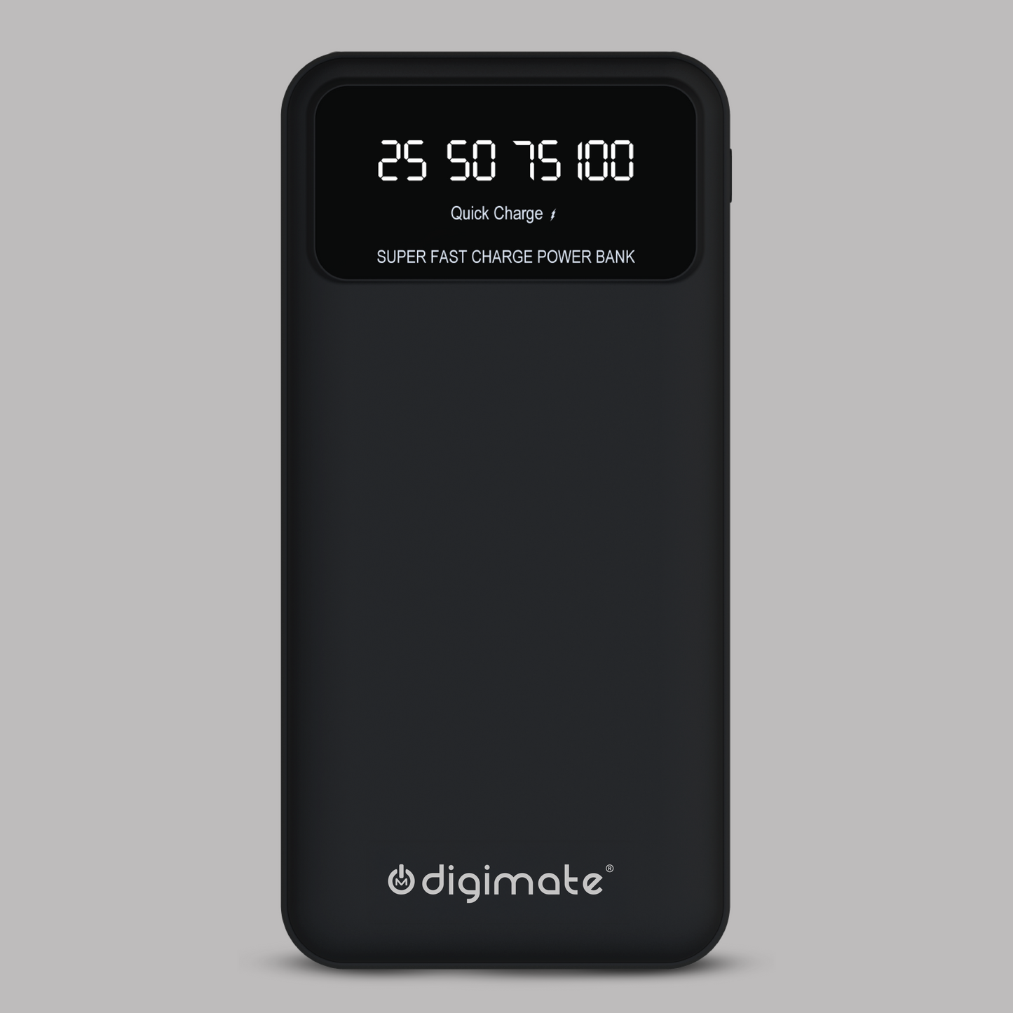 Digimate 10000mAh Power Bank | LED Display Dual Input Type-C Output | 22.5W Fast Charging (Black, DG-PB-1004)