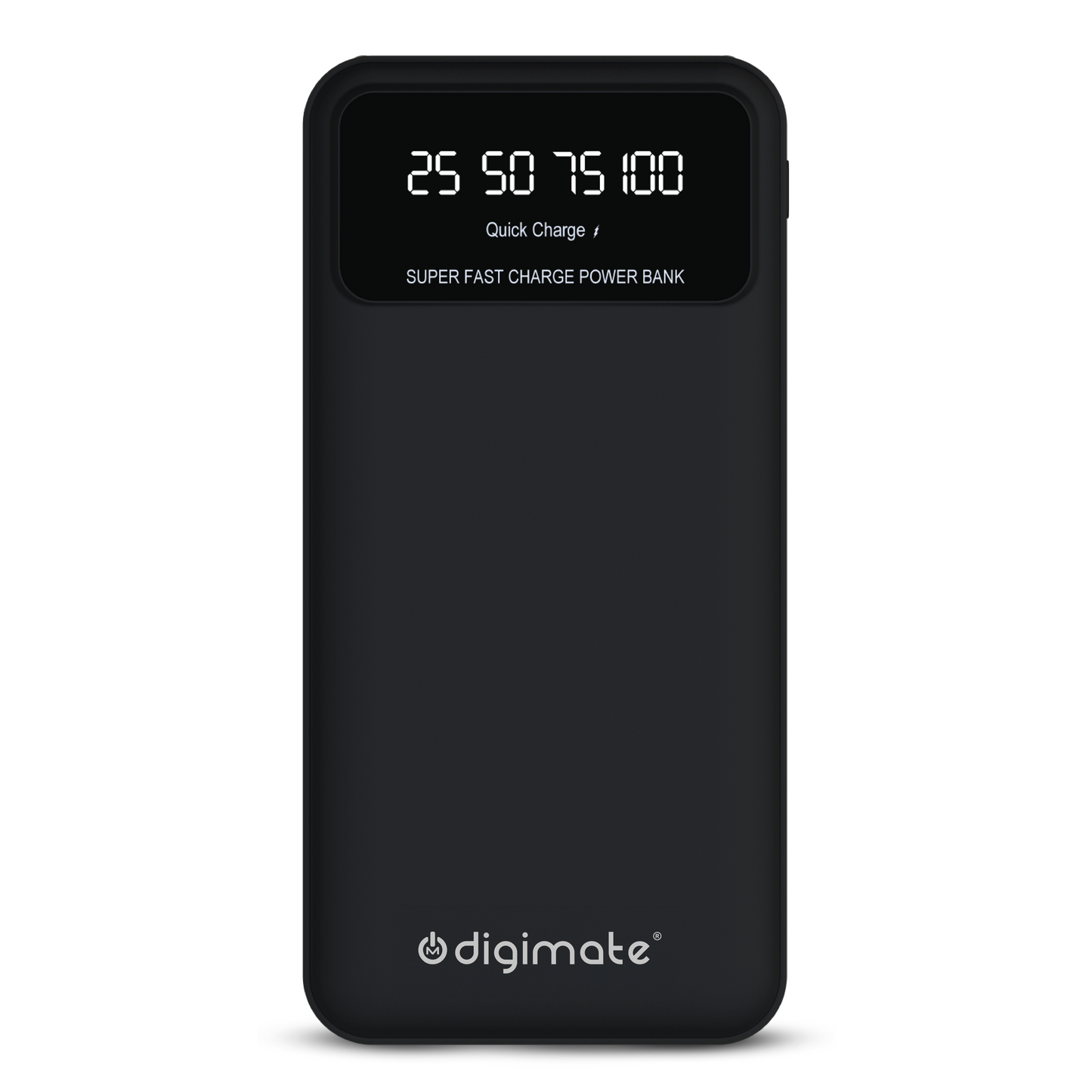 Digimate 10000mAh Power Bank | LED Display Dual Input Type-C Output | 22.5W Fast Charging (Black, DG-PB-1004)