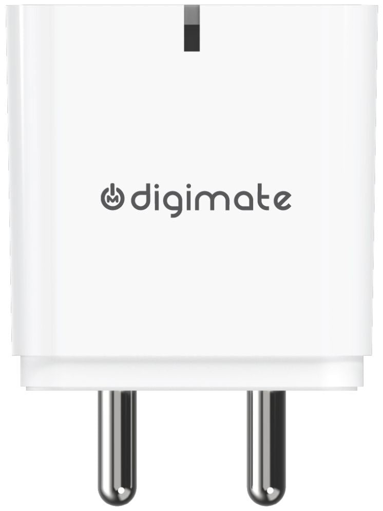 Digimate 2.4A Dual Port 15W Quick Charge With Micro USB Cable (White-DG-ADP-1002)