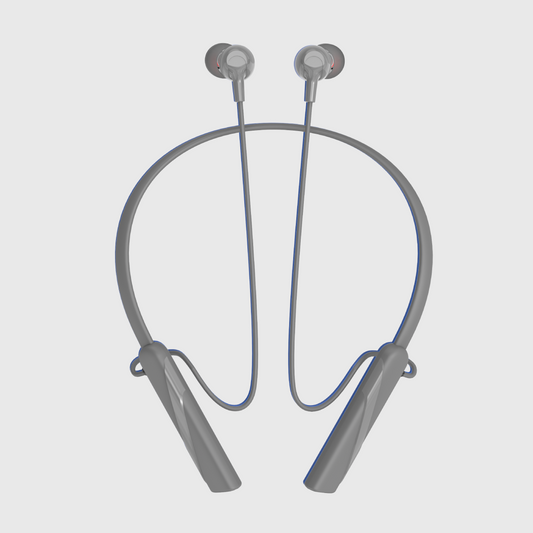 Digimate Dhun Neckband With 24 Hours Playtime, Bluetooth 5.2, 300mAh Battery, Type-C Fast Charge, Built-in Mic (DG-NB-1013-Grey))