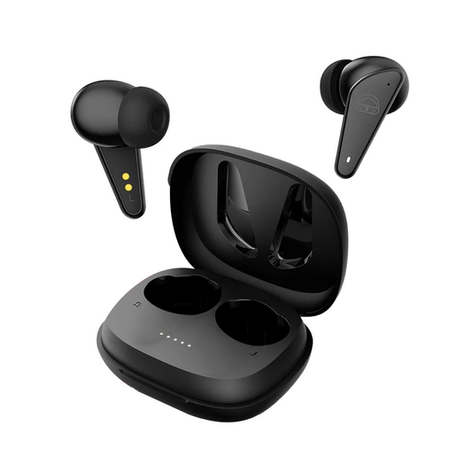 EKKO Earbeats T09: Mic, ENC Call Noise Cancellation, 40H Playtime, 10MM Driver, Twin Connect, Maxx Bass, Water Resistance (Black)