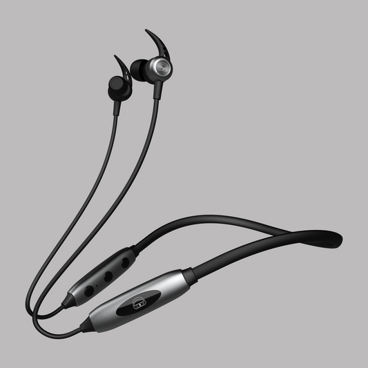EKKO Unplug N03 Neckband: Top-tier ENC, 40ms Latency, 15-Hour Playback, Max Bass, Twin Connect, Siri & Google Assistant (Black)