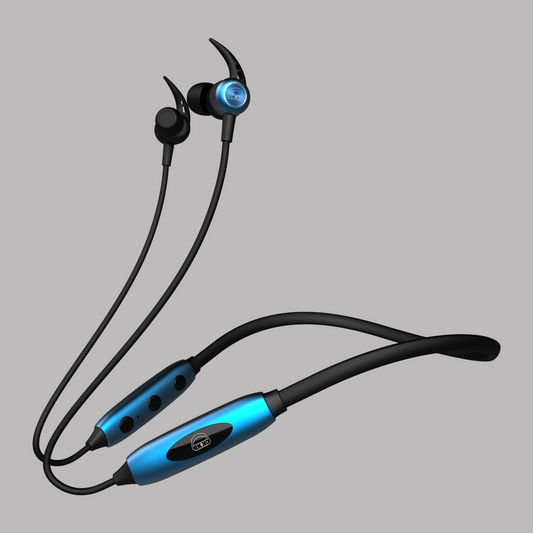 EKKO Unplug N03 Neckband: Top-tier ENC, 40ms Latency, 15-Hour Playback, Max Bass, Twin Connect, Siri & Google Assistant (Blue)