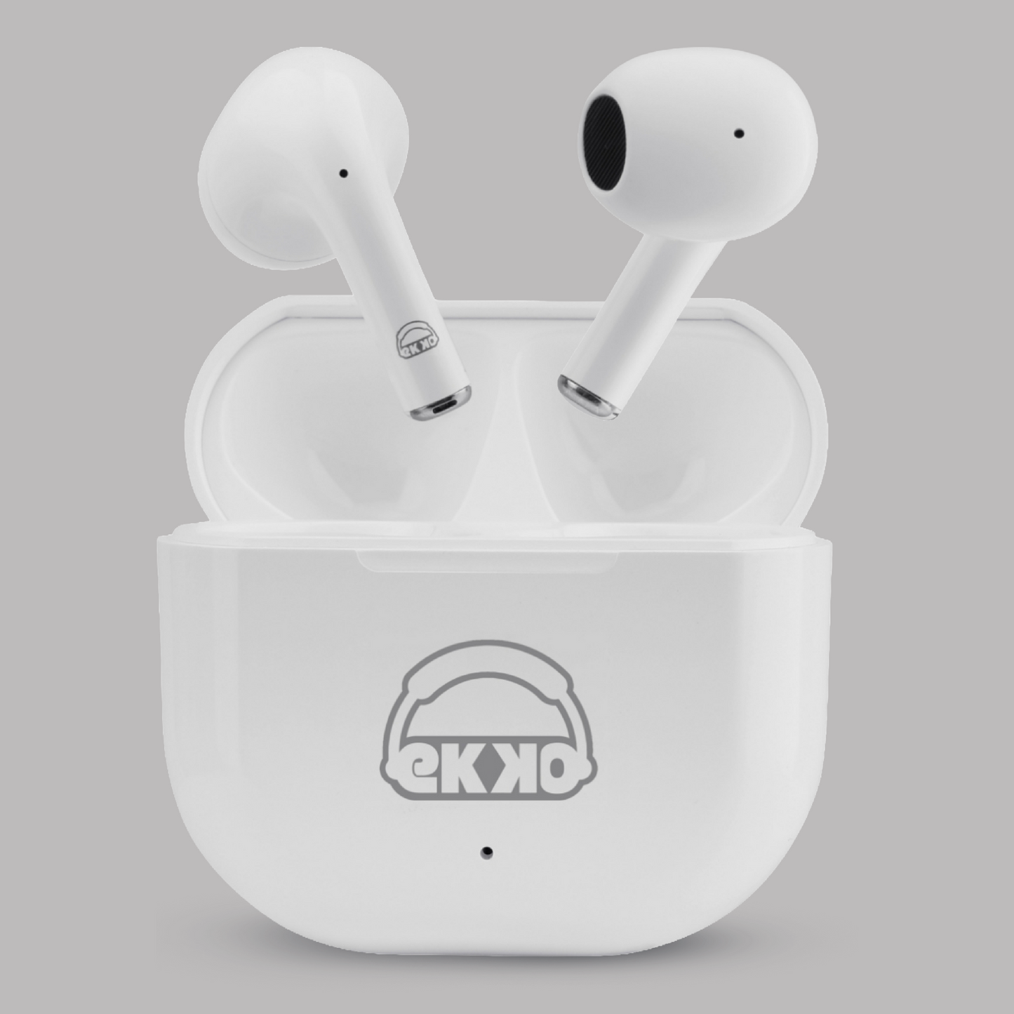 EKKO Earbeats T02: Siri & Google Assistant, Type C, 10MM Drivers, Mass Bass, Bluetooth 5.0, Ultimate Comfort (White)