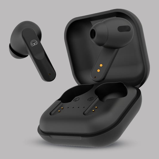 EKKO Earbeats T04 TWS: ENC Call Noise Cancellation, 50H Playtime, 10MM Driver, Twin Connect, Type-C Fast Charging, Siri & Google Assistant (Black)