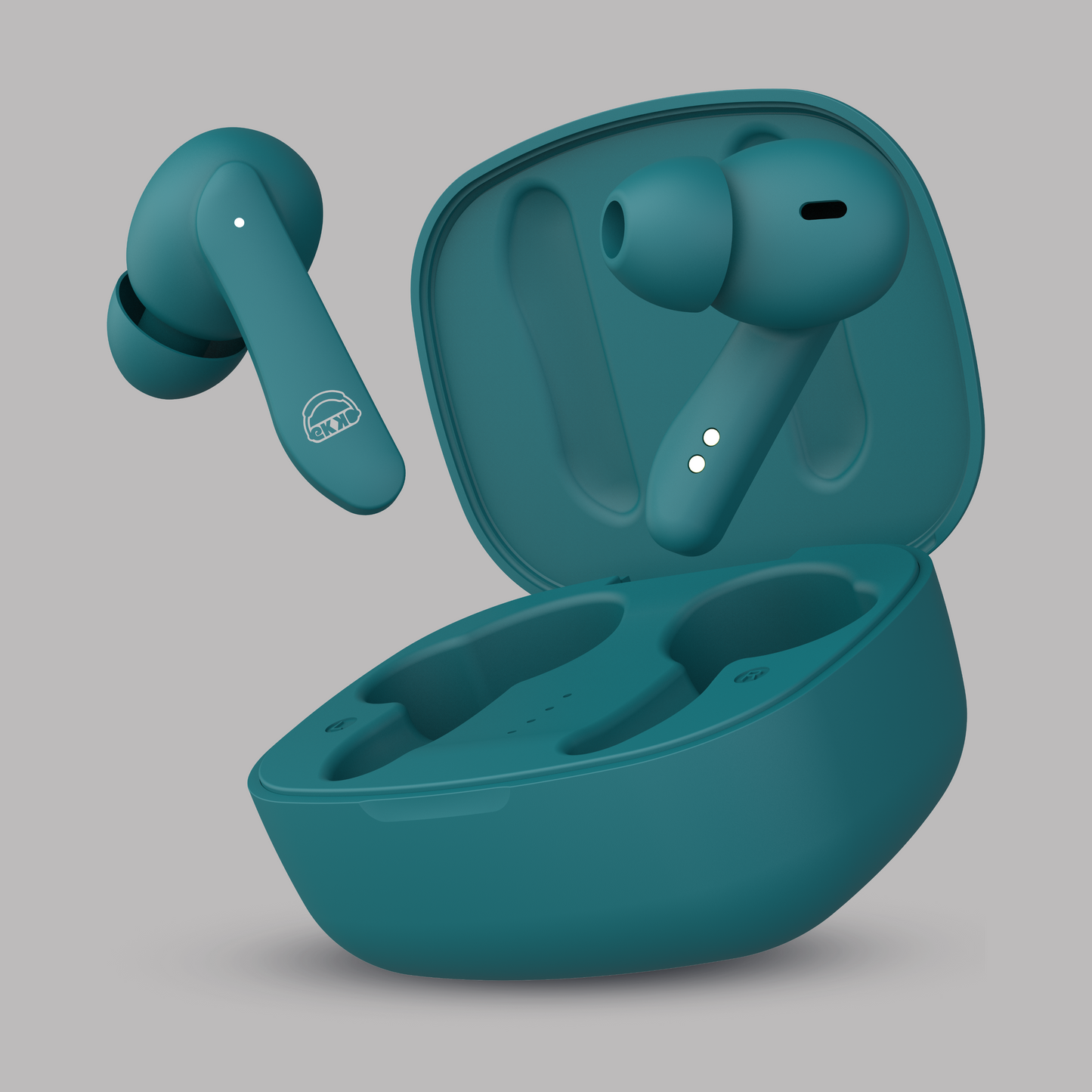 EKKO Earbeats T06: 10MM Driver, ENC Call Noise Cancellation, Touch Control, Massive Bass, IPX4 Water Resistancel TWS, Upto 60H Playtime, with Mic, Massive Bass, IPX4 Water Resistance (Green)