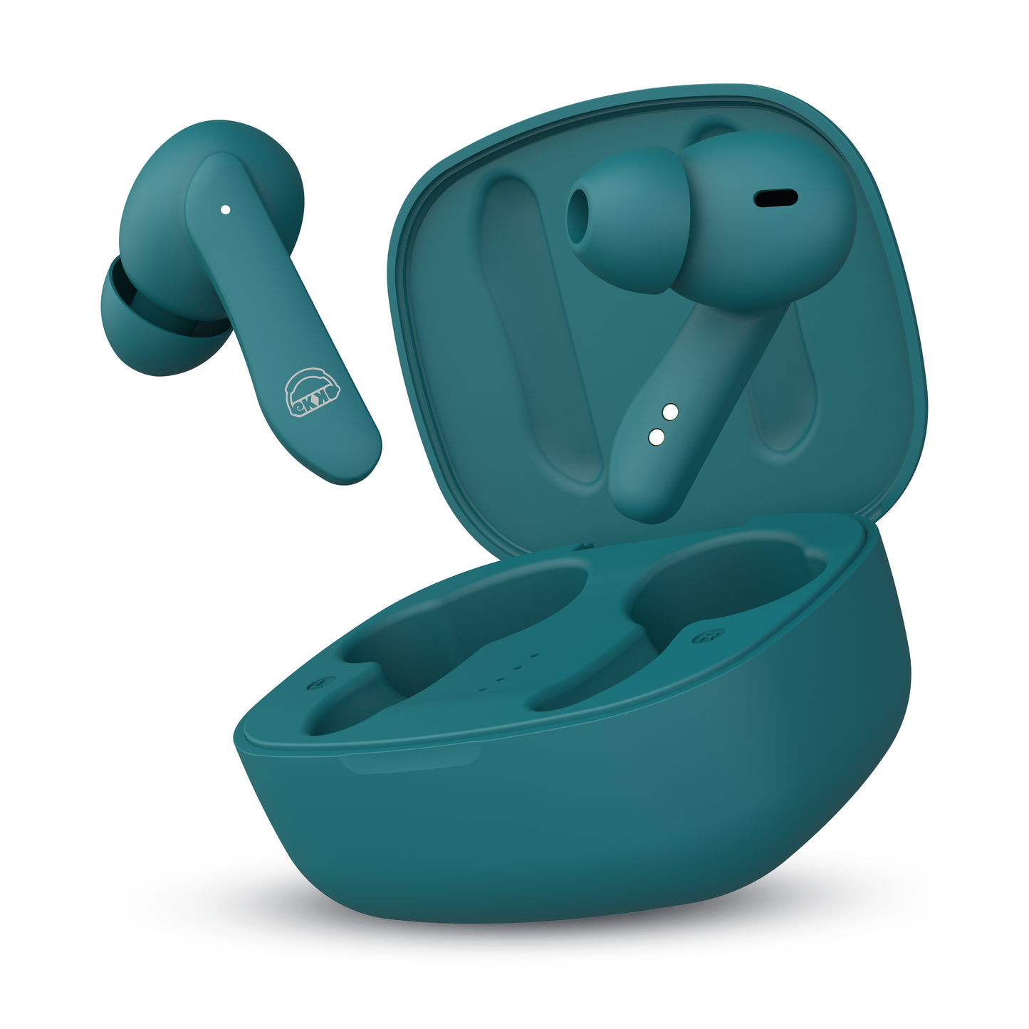 EKKO Earbeats T06: 10MM Driver, ENC Call Noise Cancellation, Touch Control, Massive Bass, IPX4 Water Resistancel TWS, Upto 60H Playtime, with Mic, Massive Bass, IPX4 Water Resistance (Green)