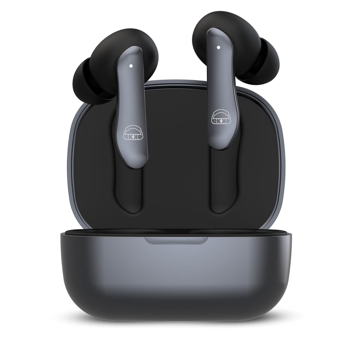 EKKO Earbeats T06: 10MM Driver, ENC Call Noise Cancellation, Touch Control, Massive Bass, IPX4 Water Resistancel TWS, Upto 60H Playtime, with Mic, Massive Bass, IPX4 Water Resistance (Black)