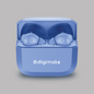 Digimate Enjoy TWS Earbuds | 120H Playtime | Bluetooth 6.0 | Dual Mic | Fast Charging | Touch Control | Voice Assistant (DG-EB-ENJOY-01-Blue)