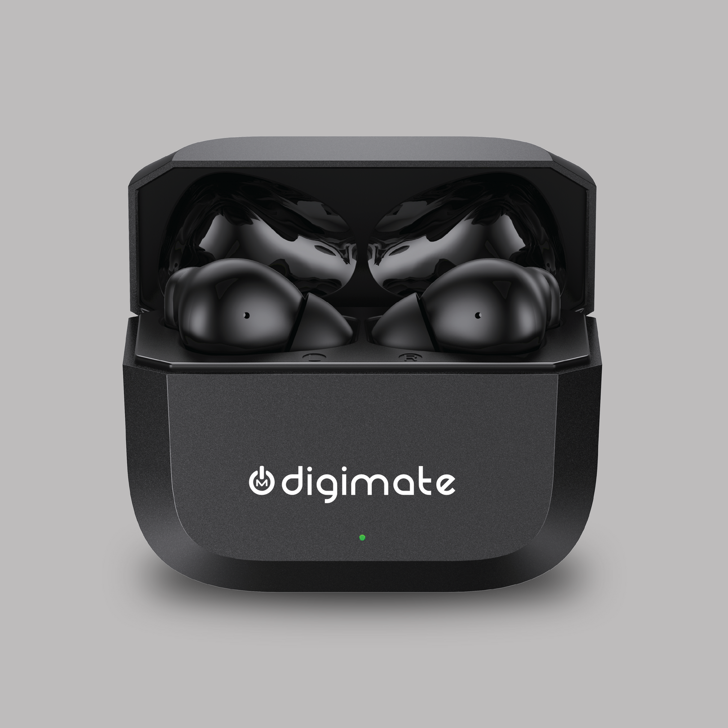 Digimate Enjoy TWS Earbuds | 120H Playtime | Bluetooth 6.0 | Dual Mic | Fast Charging | Touch Control | Voice Assistant (DG-EB-ENJOY-01-Black)