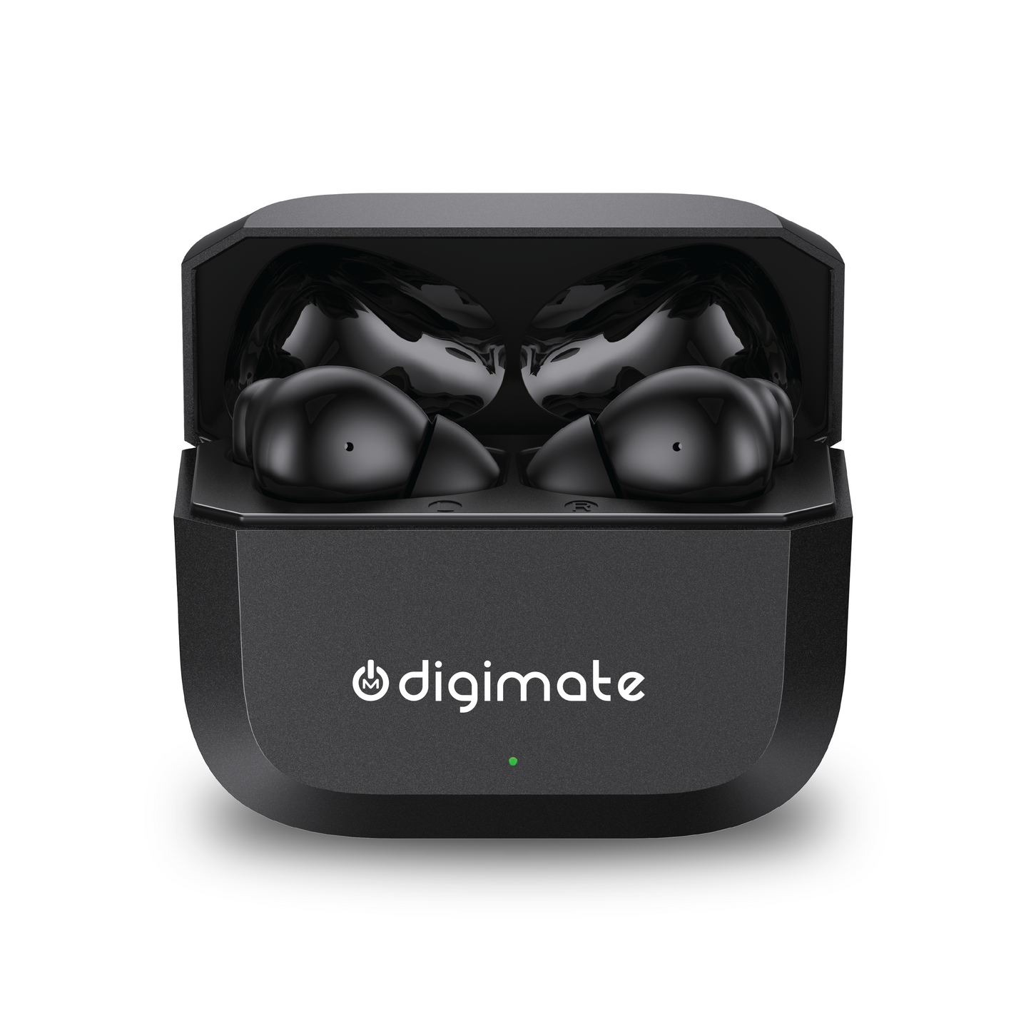 Digimate Enjoy TWS Earbuds | 120H Playtime | Bluetooth 6.0 | Dual Mic | Fast Charging | Touch Control | Voice Assistant (DG-EB-ENJOY-01-Black)