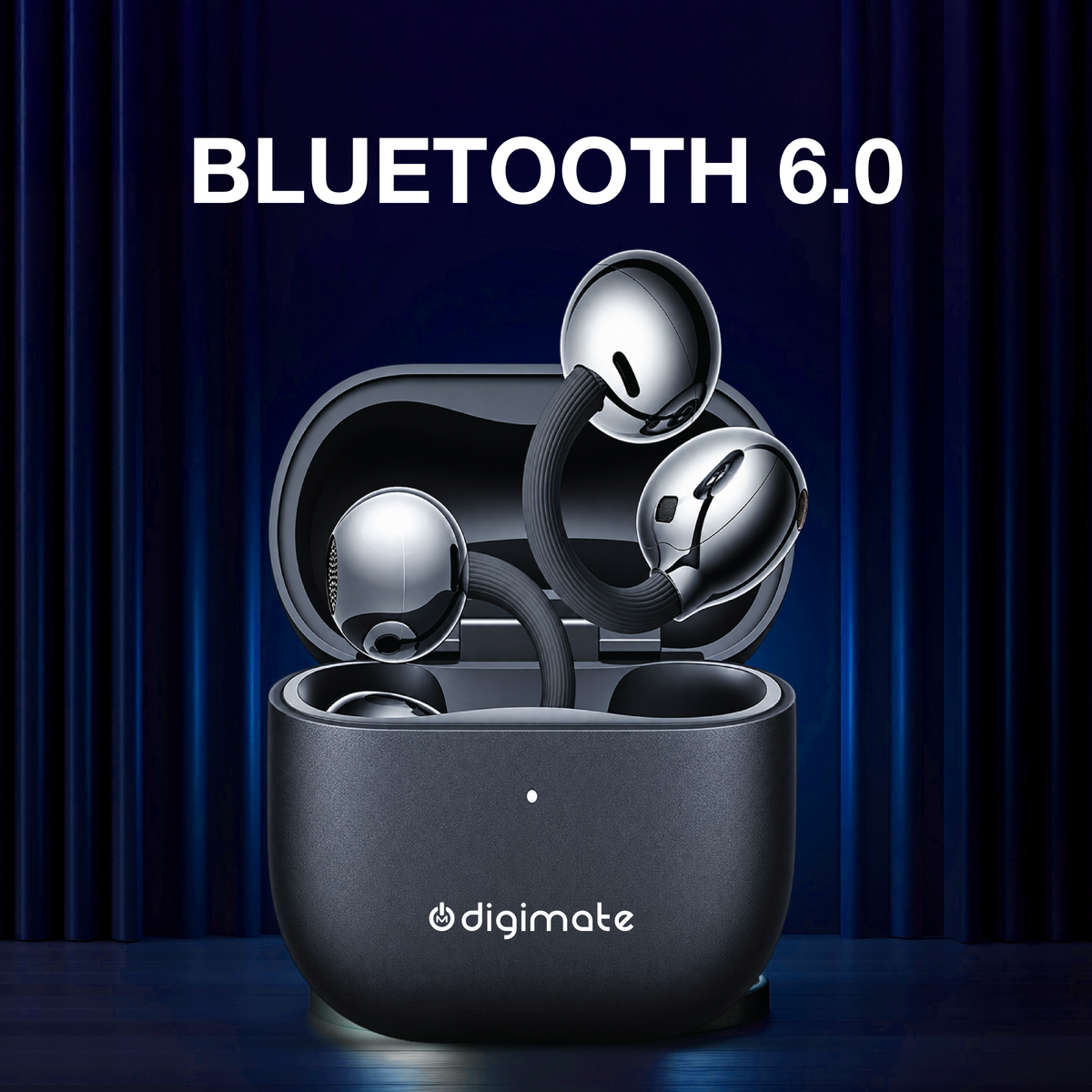 Digimate ENJOY 2.0 Wireless Bluetooth Earbuds | 120H Playtime | Bluetooth 6.0 | HD Dual Mic | Type-C Charging | 350mAh Battery
