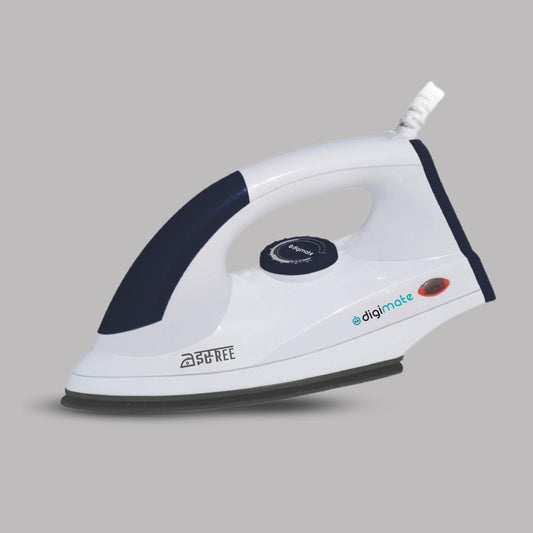 Digimate Istree 750W Lightweight Dry Iron with Premium German Coating (DG-IS-750W-01, White)