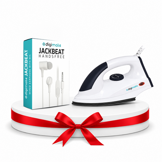 Special Combo: Buy Digimate 750W Istree Iron & Get  Digimate Jackbeat Handsfree FREE