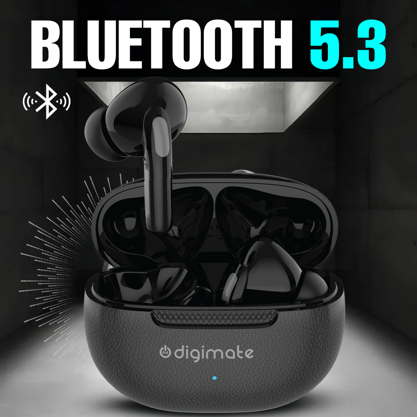 Digimate Jaalsa 300 Mins Playtime TWS Earbuds with Bluetooth 5.3, Dual Mic, 200mAh Battery (DG-EB-JAALSA-02)