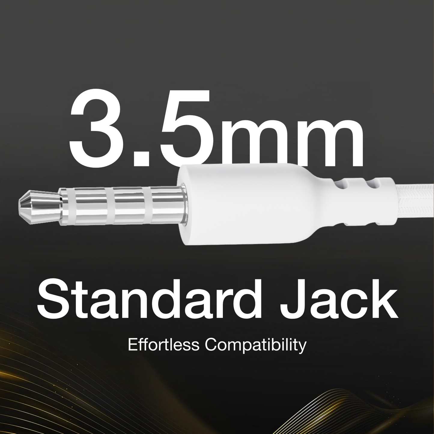 Digimate Jackbeat Wired Earphones with 3.5mm Jack, Tangle-Free Cable & In-Line Mic (DG-HF-1001, White)
