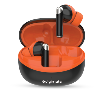 Digimate ME Connected TWS Earbuds | Up to 120H Playtime | Bluetooth 6.0 | Touch Control | Voice Assistance | HD Dual Mic | Type-C Fast Charging | 300mAh Battery