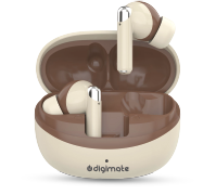 Digimate ME Connected TWS Earbuds | Up to 120H Playtime | Bluetooth 6.0 | Touch Control | Voice Assistance | HD Dual Mic | Type-C Fast Charging | 300mAh Battery