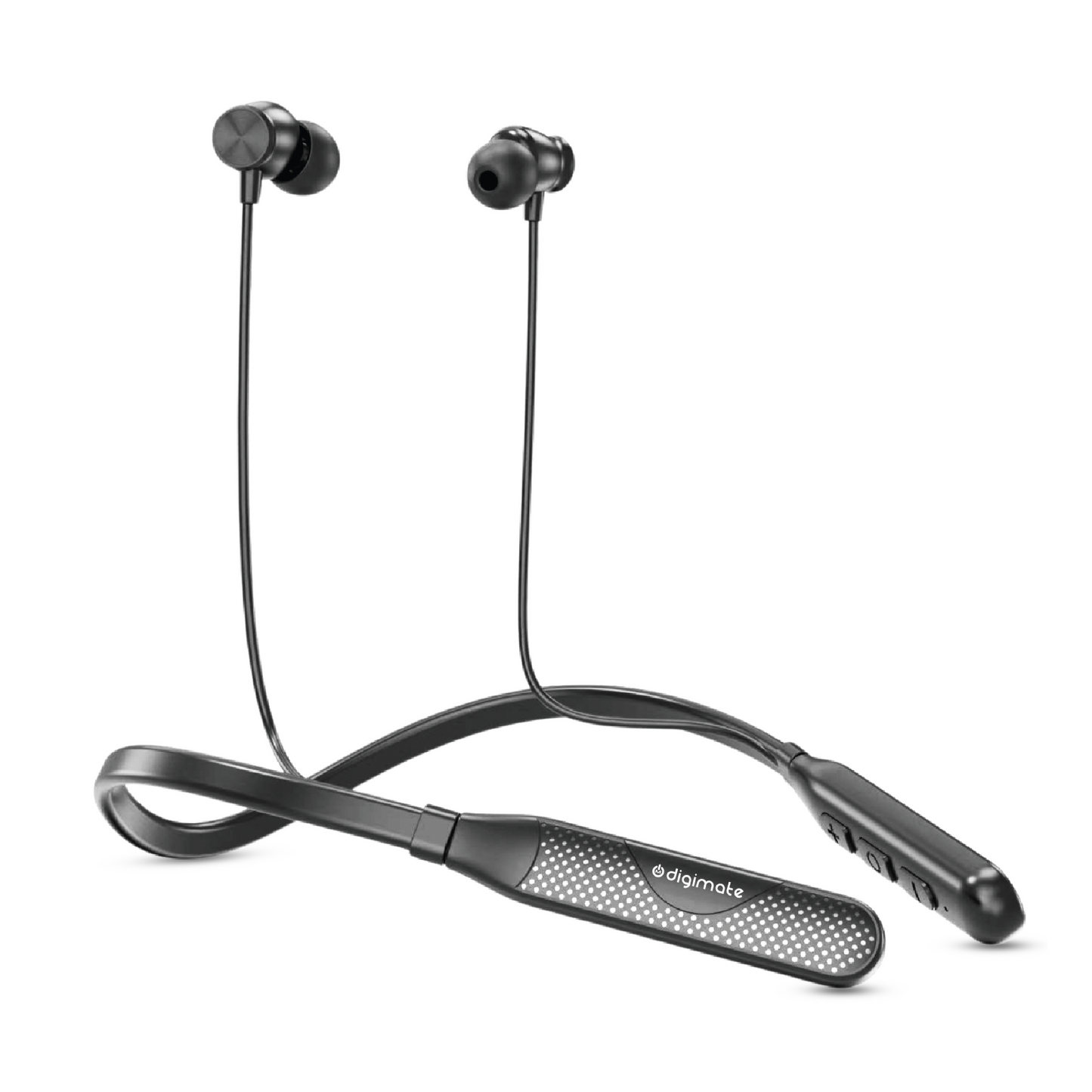 Digimate Masti Wireless Bluetooth Neckband | Up to 100H Playtime | Bluetooth 5.0 | IPX5 Water Resistance | Type-C Fast Charging | Voice Assistant | 150mAh Battery | Stereo Sound (DG-NB-1018)