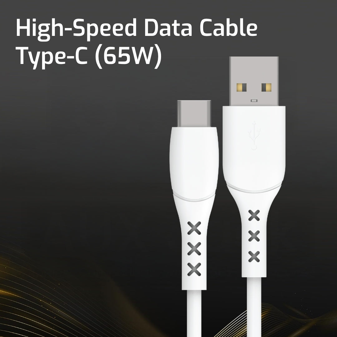 Combo Pack - Digimate 3 Amp Micro USB Cable & USB To C Cable Support Upto 65 Watt