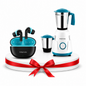 Special Combo: Buy Digimate Sakhi 500W Mixer Grinder With 2 Jars & Get Digimate Digimate Sargam 5.0 Bluetooth Wireless Earbuds FREE