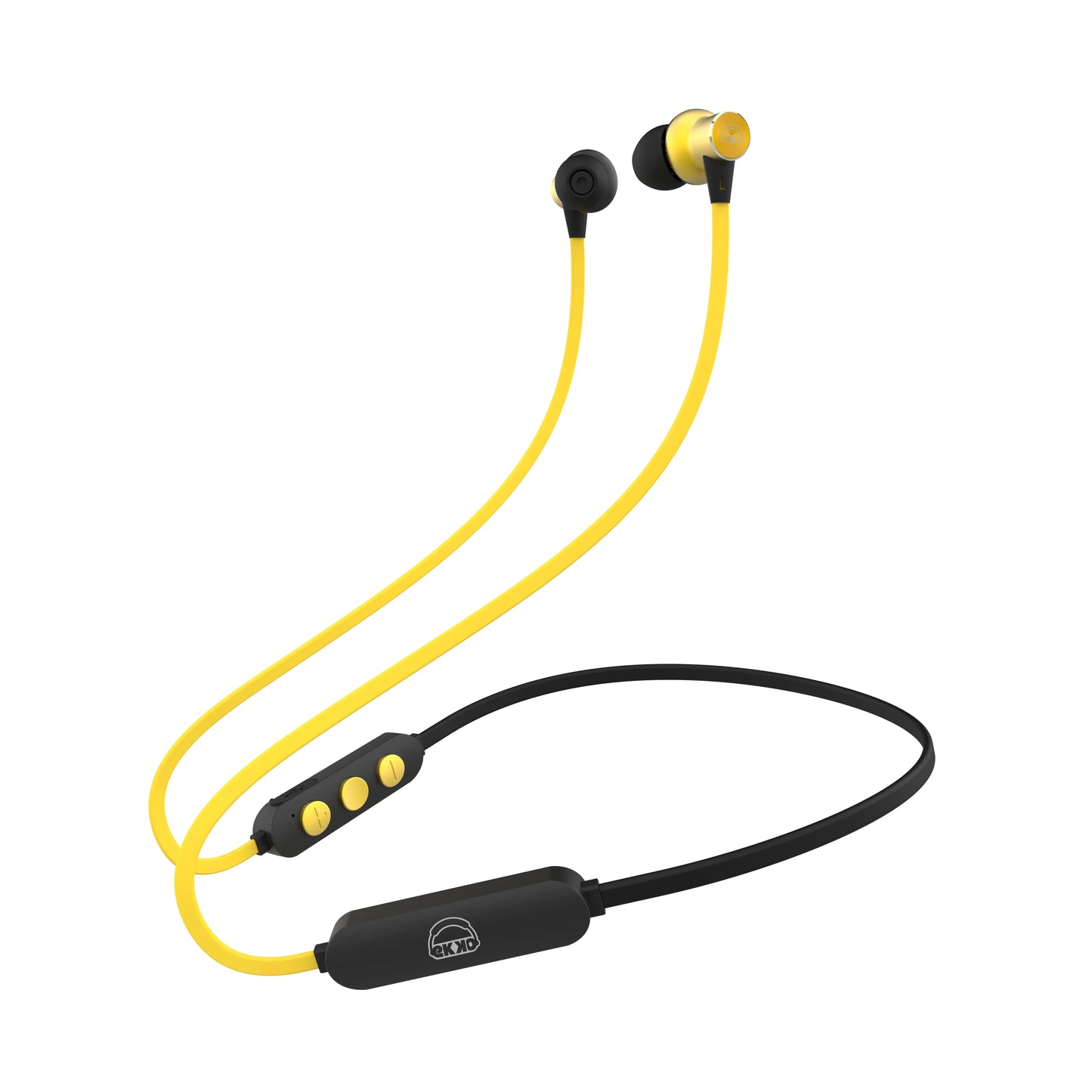 EKKO Unplug N02 Neckband, 15 Hours Playback Time with Super Sound Heavy Bass, Max BASS, Twin Connect, Siri & Google Assistant Activate
