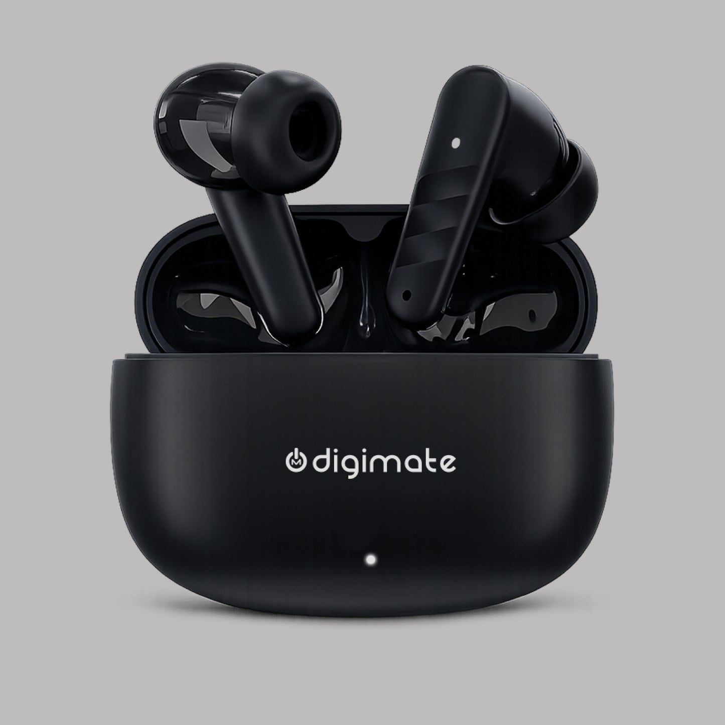 Digimate No9oise Wireless Earbuds with Ai-ENC Technology, 180Hrs Playtime, Bluetooth 5.4, 13MM Driver, HD Dual Mic, Type-C Charging, 300mAh Battery (DG-EB-N09-01)