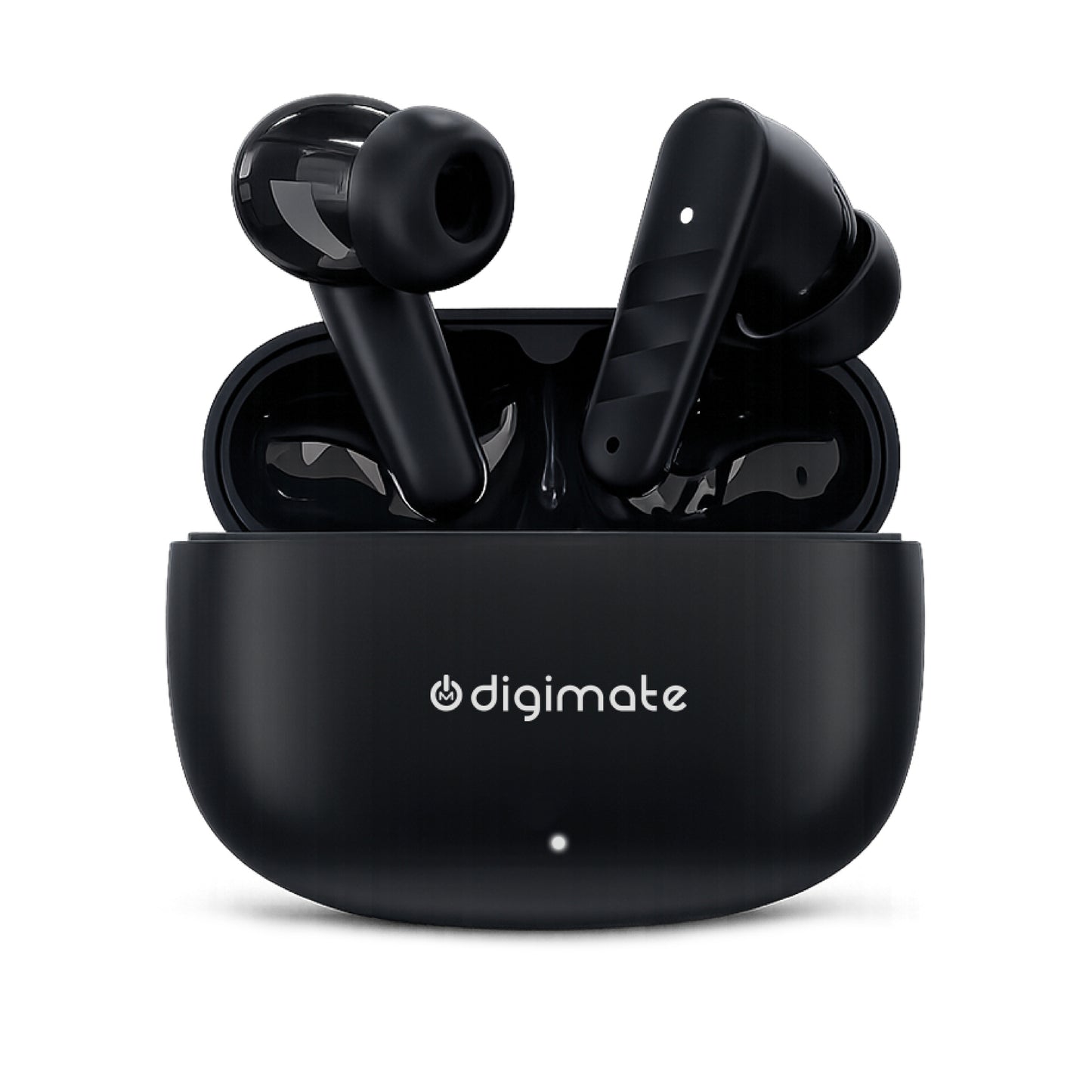 Digimate No9oise Wireless Earbuds with Ai-ENC Technology, 180Hrs Playtime, Bluetooth 5.4, 13MM Driver, HD Dual Mic, Type-C Charging, 300mAh Battery (DG-EB-N09-01)
