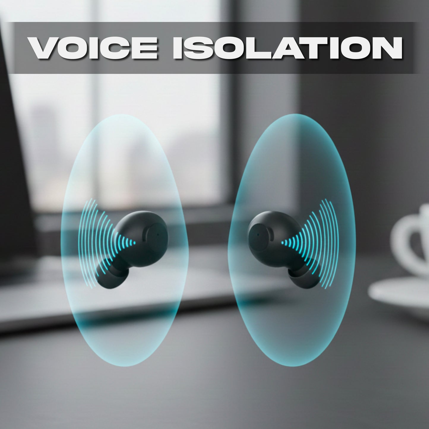Digimate No9oise Wireless Earbuds with Ai-ENC Technology, 180Hrs Playtime, Bluetooth 5.4, 13MM Driver, HD Dual Mic, Type-C Charging, 300mAh Battery (DG-EB-N09-01)
