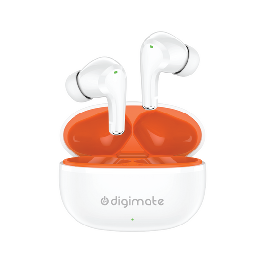 Digimate Pearl Wireless Earbuds | Bluetooth 5.0 | Up to 120 Hrs Playtime | HD Dual Mic | Type-C Fast Charging | 250mAh | DG-EB-PEARL-03