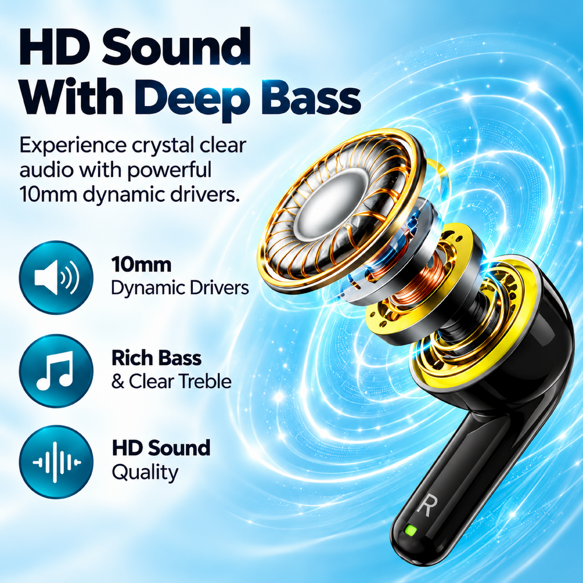 Digimate Ultimate Audio Combo | Pearl TWS Earbuds + Masti Wireless Neckband | 220H Playtime | Type-C Fast Charging | IPX5 Water-Resistant Neckband