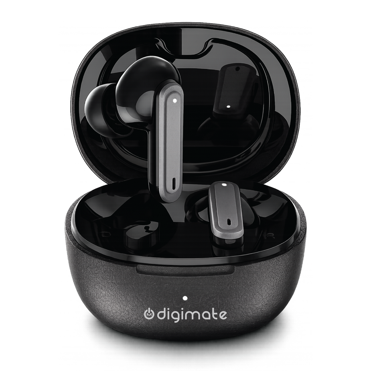Digimate PlugD True Wireless Bluetooth Earbuds | 120H Playtime | Bluetooth 6.0 | HD Dual Mic | Type-C Fast Charging | Voice Assistance | Leather Premium Finish | TWS Earbuds (DG-EB-PLUGD-01)
