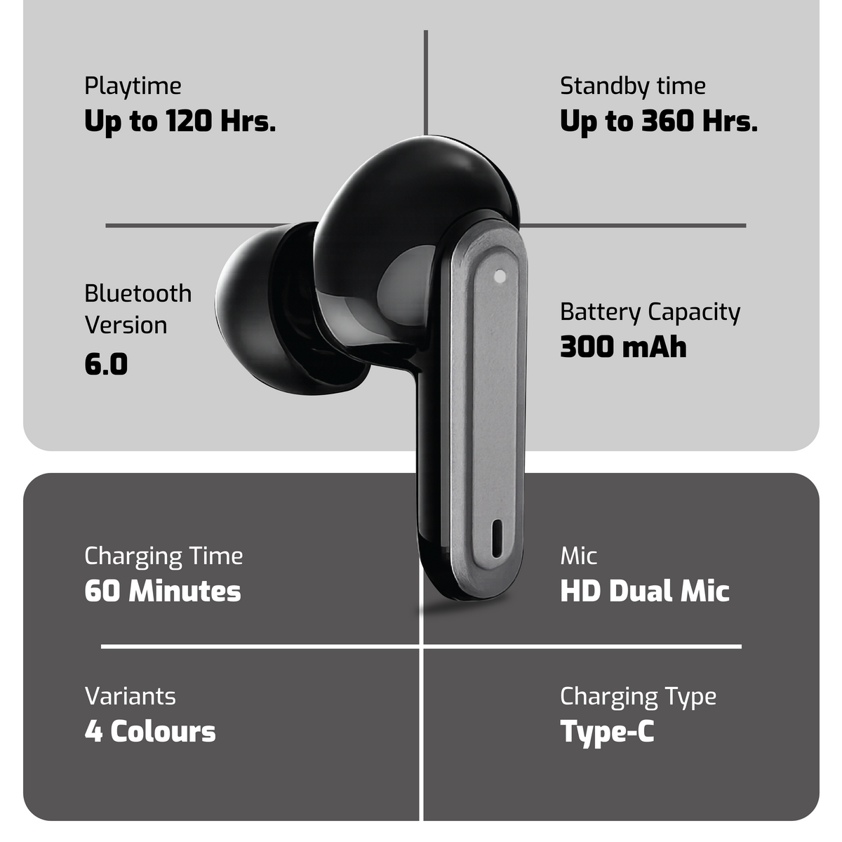 Ganesh Chaturthi Special Offer Digimate Buy PlugD TWS Earbuds & Get Masti Neckband FREE | 120H Playtime | Bluetooth 6.0 | HD Dual Mic | IPX5 | Type-C Fast Charging