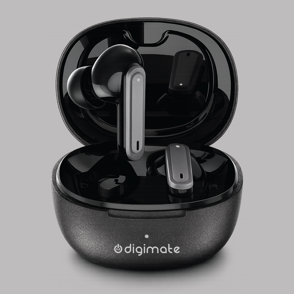 Digimate PlugD True Wireless Bluetooth Earbuds | 120H Playtime | Bluetooth 6.0 | HD Dual Mic | Type-C Fast Charging | Voice Assistance | Leather Premium Finish | TWS Earbuds (DG-EB-PLUGD-01)
