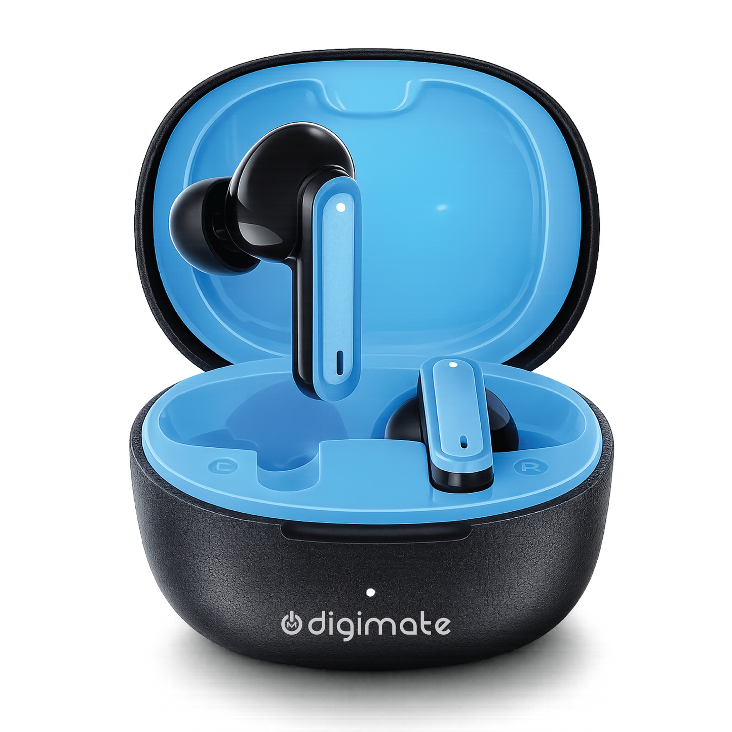 Digimate PlugD True Wireless Bluetooth Earbuds | 120H Playtime | Bluetooth 6.0 | HD Dual Mic | Type-C Fast Charging | Voice Assistance | Leather Premium Finish | TWS Earbuds (DG-EB-PLUGD-01)