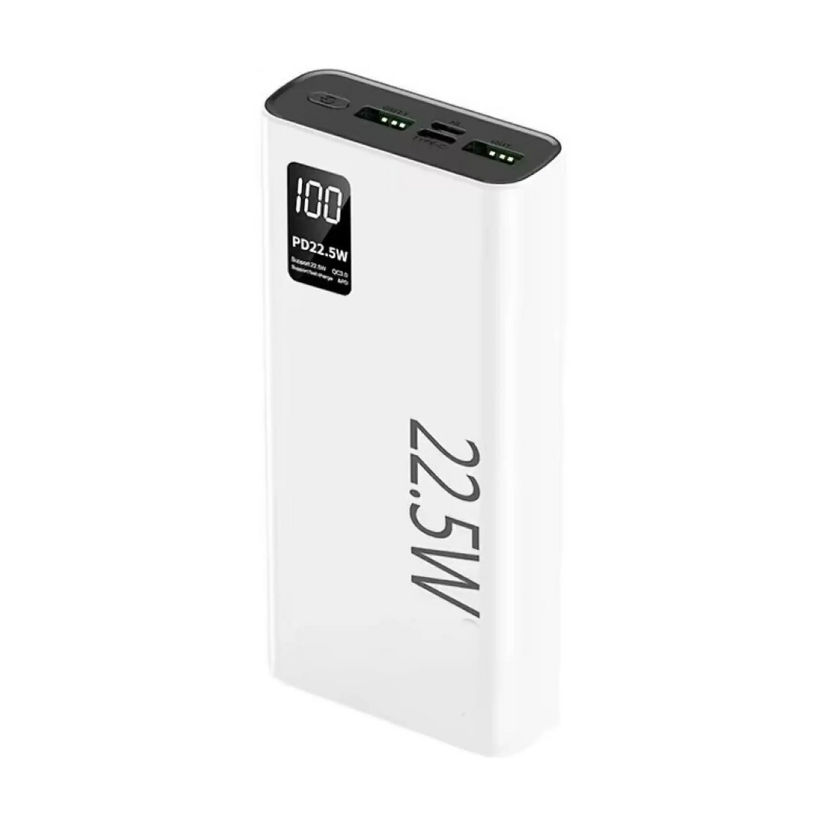 Digimate 22.5W Fast Charging Power Bank with Digital Display | USB-C & Dual USB-A Output | Type-C & Micro USB Input | Multi-Device Charging