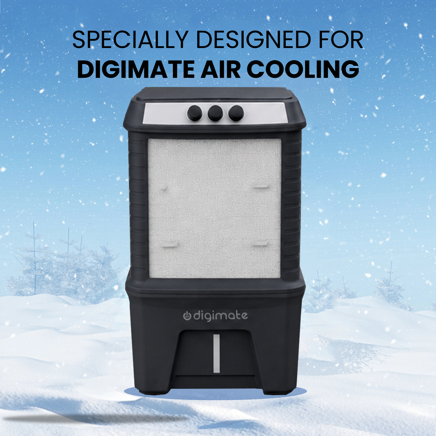 Rhino 130L Air Cooler with Heavy-Duty Motor & Honeycomb Cooling Pads (DG-RHINO-1SHC -THUNDER130L)