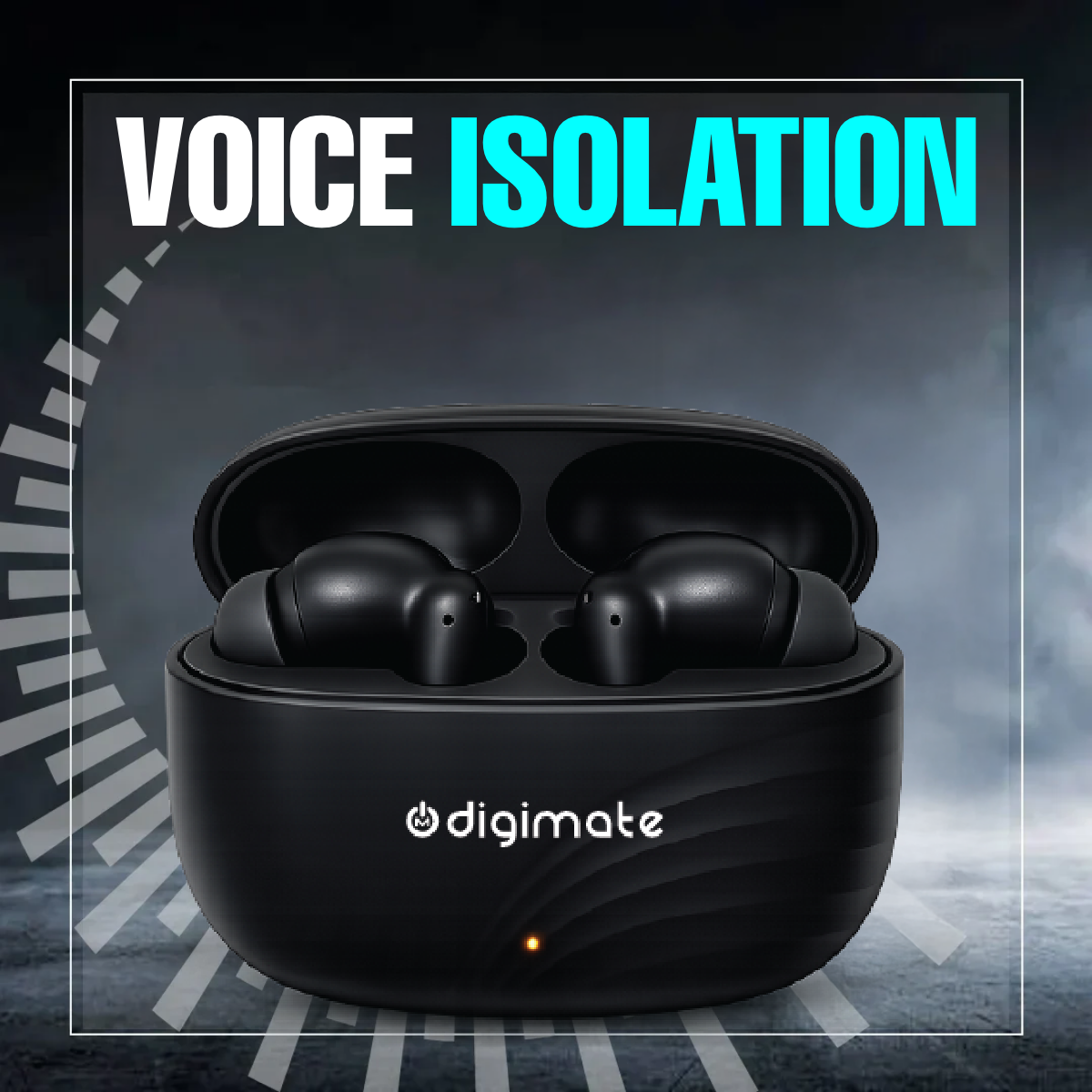 Digimate Raaga Wireless Earbuds with 100Hrs Playtime, Bluetooth 5.4, 10MM Driver, IPX4 Water Resistant, HD Mic, Type-C Charging (DG-EB-RAAGA-01)