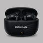 Digimate Raaga Wireless Earbuds with 100Hrs Playtime, Bluetooth 5.4, 10MM Driver, IPX4 Water Resistant, HD Mic, Type-C Charging (DG-EB-RAAGA-01)