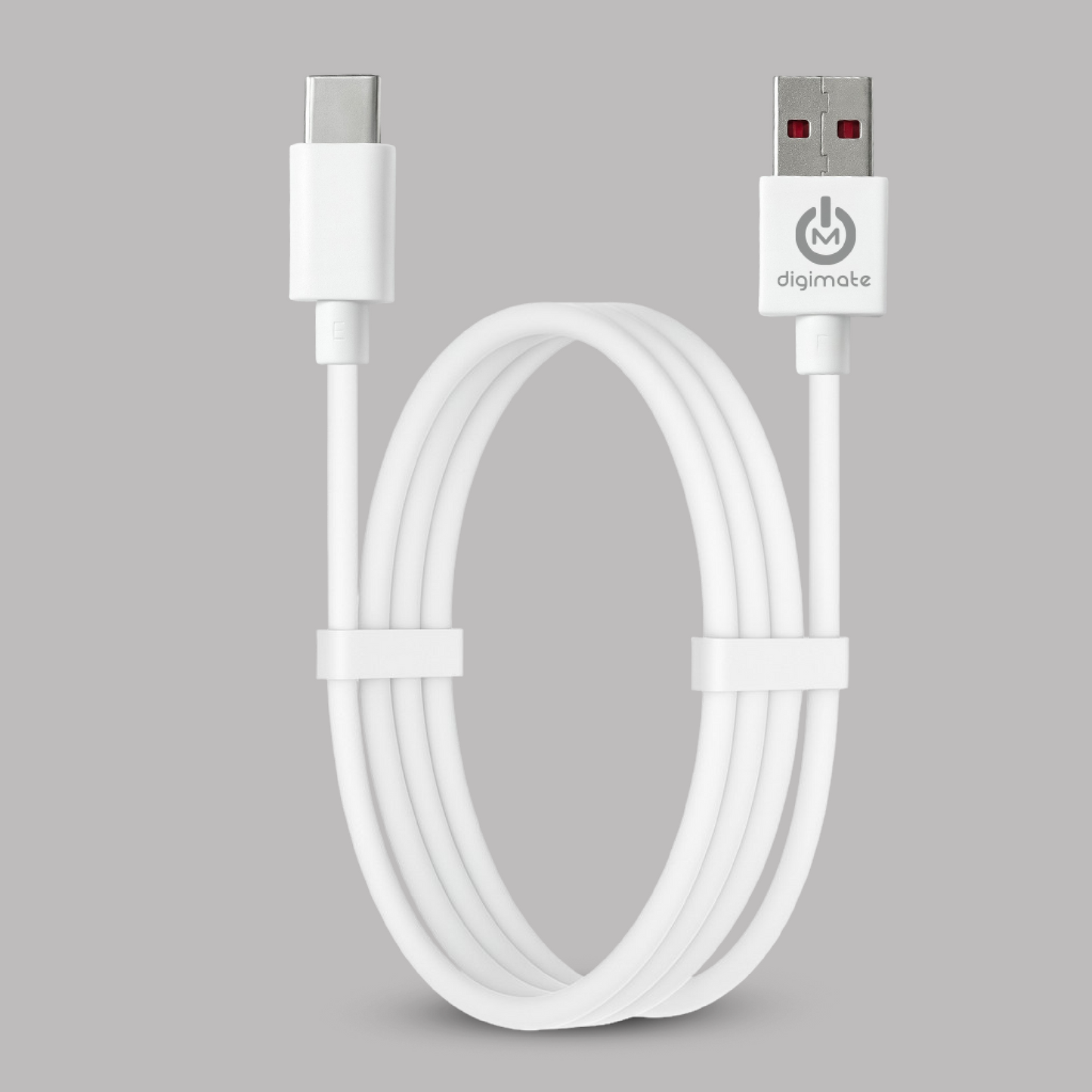 Digimate Raftarr USB to Type-C Fast Charging Cable, Up to 65W Support, TPE Tangle-Free Design (DG-DC-RAFTAAR-01-Type-C)