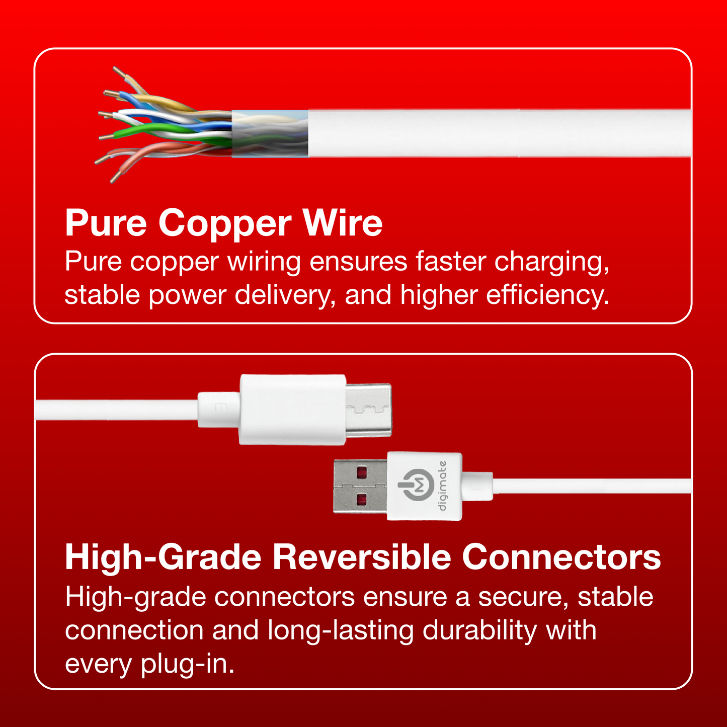 Digimate Raftaar Special Combo – Micro USB + Type-C Fast Charging Cable Bundle ( DG-DC-RAFTAAR-01 | DG-DC-RAFTAAR-01-Type-C )