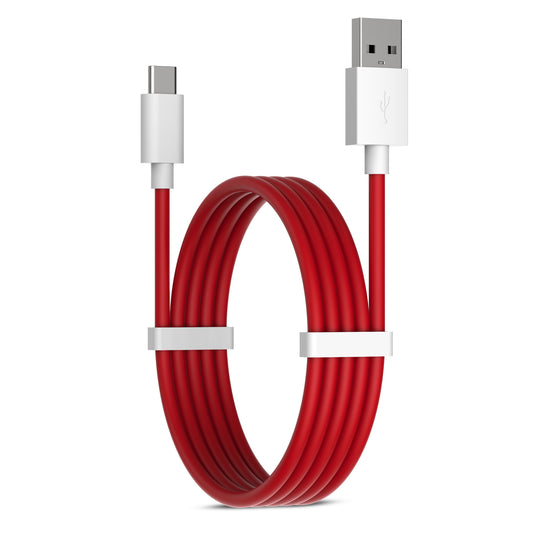 Digimate Red Alert Hight Quality USB to Type C, Support Upto 65 Fast Charging Cable (DG-DC-C-RD-1003, Red)
