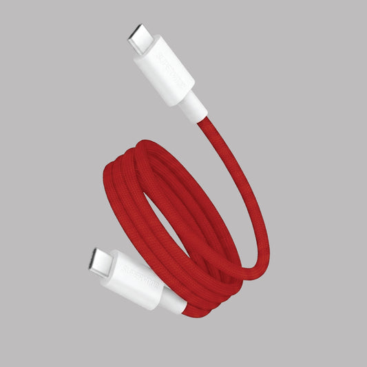 Digimate RedAlert Speed Type-C to Type-C Cable | 80W Fast Charging | 480Mbps Data Transfer | 1.2M | 5-Core Copper | Durable TPE | DG-RAC-C-1001