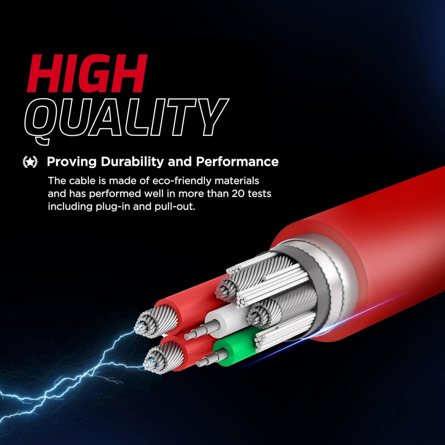 Digimate Red Alert Hight Quality USB to Type C, Support Upto 65 Fast Charging Cable (DG-DC-C-RD-1003, Red)