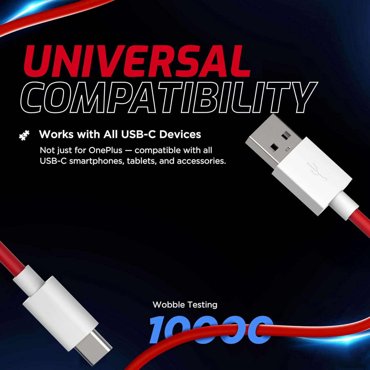 Digimate Red Alert Hight Quality USB to Type C, Support Upto 65 Fast Charging Cable (DG-DC-C-RD-1003, Red)